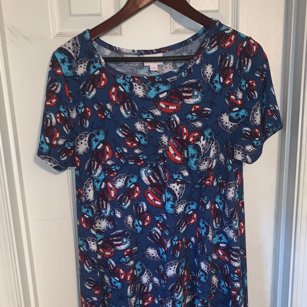 Lularoe Americana Ballons Carly Dress Size S